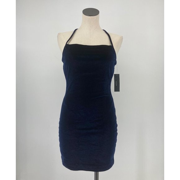 Lulus Dresses & Skirts - New Lulu's Dress Sultry Summoning Navy Velvet